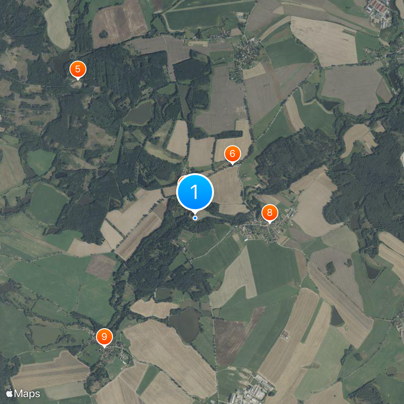 Červená Lhota Castle Map