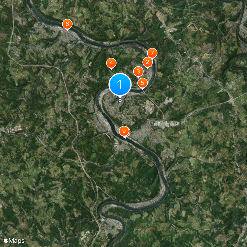 Monessen Mappa