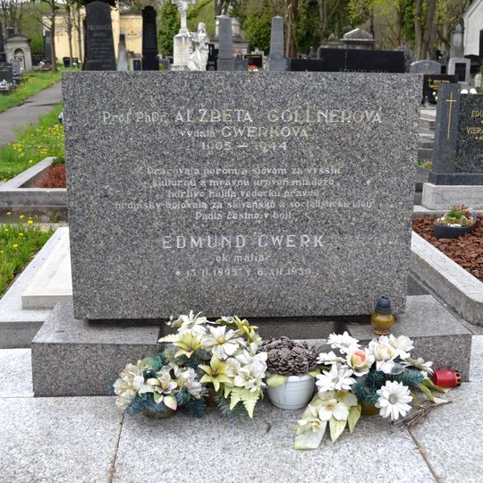 Cintorín ev. a. v. , hrob s náhrobníkom