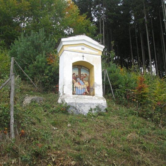 Kaplička na křížové cestě Lhenice - 13. zastavení