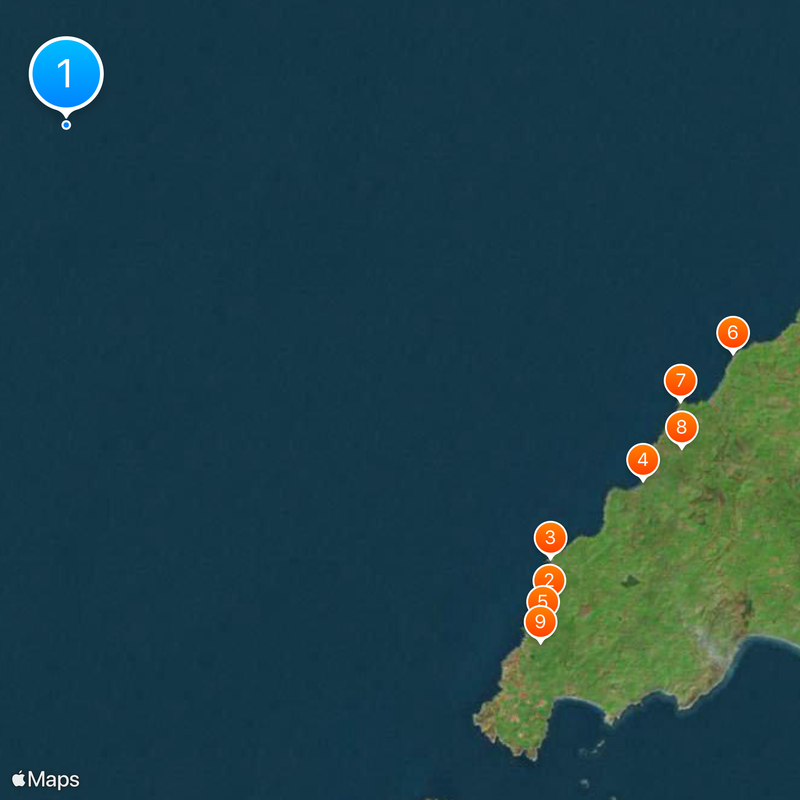 Irish Sea Bridge Map