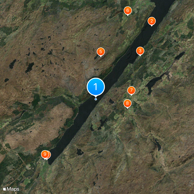 Loch Ness Monster Map