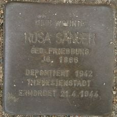 Stolperstein en memoria de Rosa Sänger