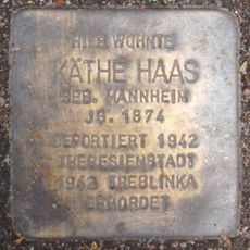 Stolperstein dedicated to Käthe Haas
