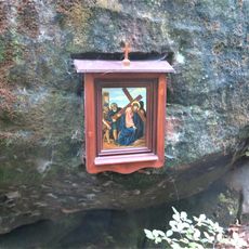 Obrázek V. zastavení křížové cesty v areálu Bratrského oltáře