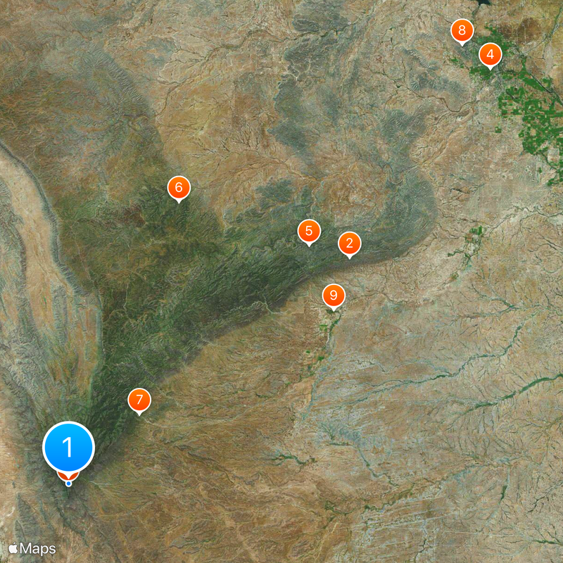 Guadalupe Mountains Map