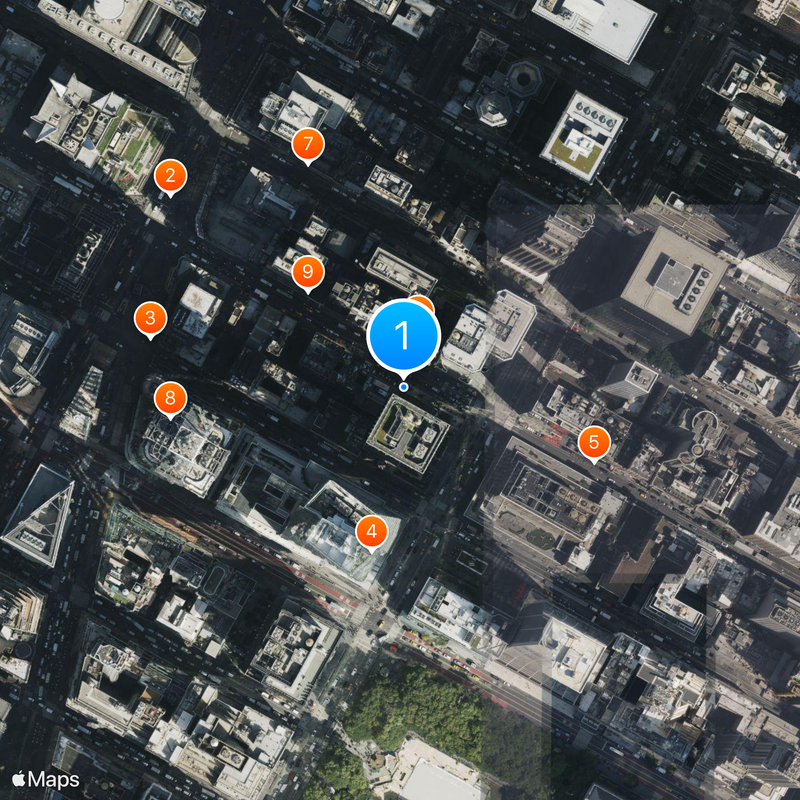 USA staatsschuld klok Kaart