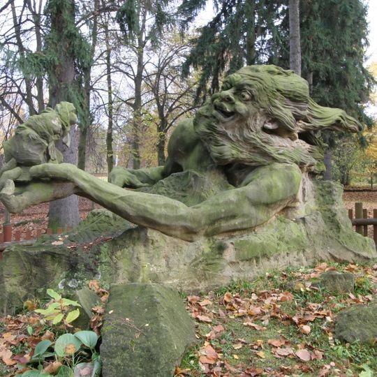 Sculpture of Krakonoš in Hořice