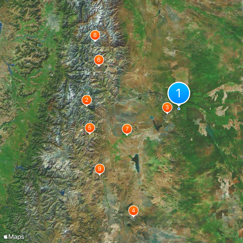 Atuel River Map