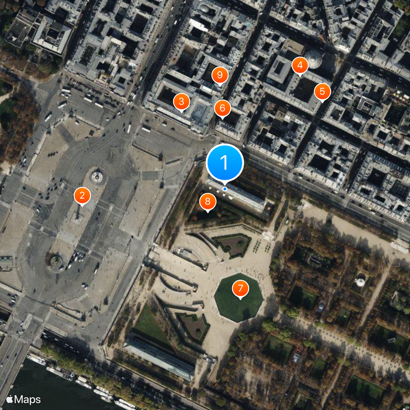 Galerie nationale du Jeu de Paume Karte