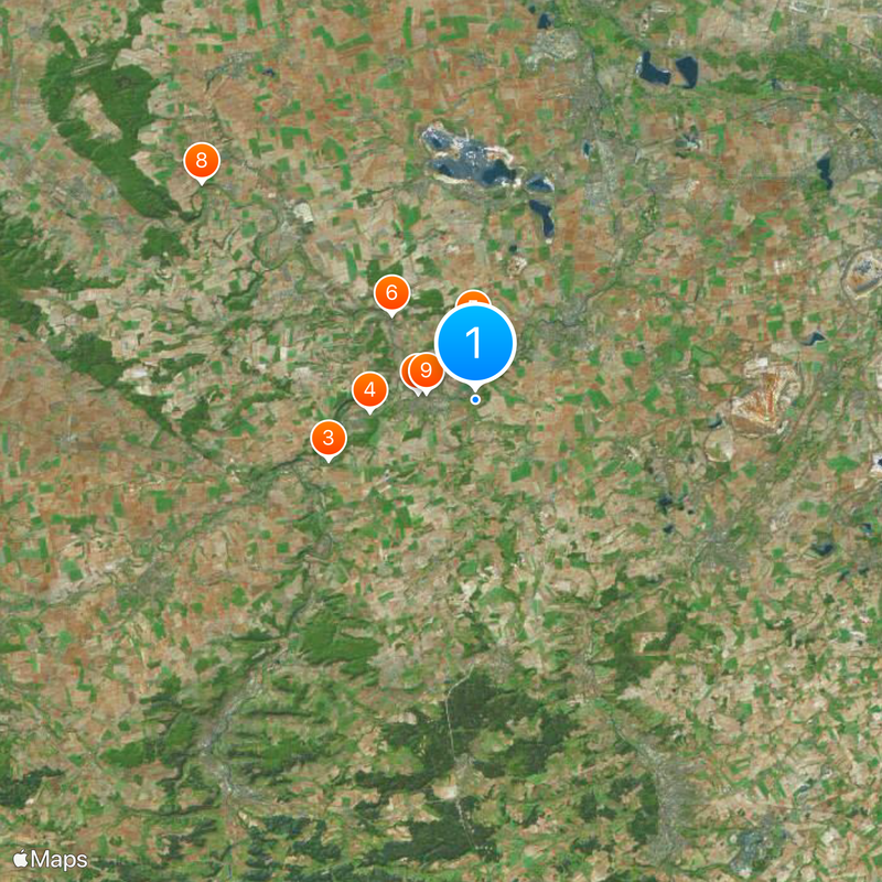 Burgenlandkreis Karte