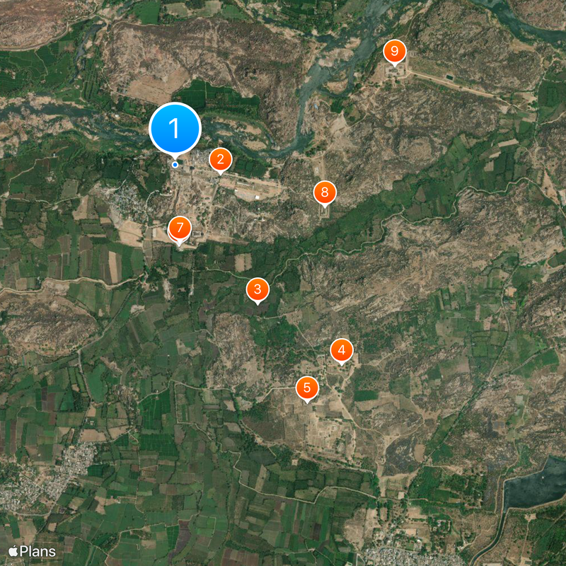 Temple de Virupaksha Carte