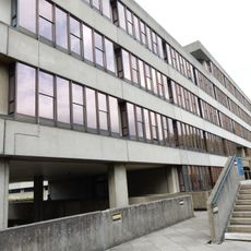 Teaching Wall And Raised Concourse, With Attached Walkways, At University Of East Anglia