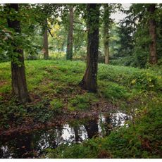 Terrein waarin overblijfselen van de versterkte hofstede Groot-Zandbrink