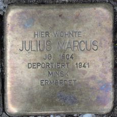 Stolperstein dedicated to Julius Marcus