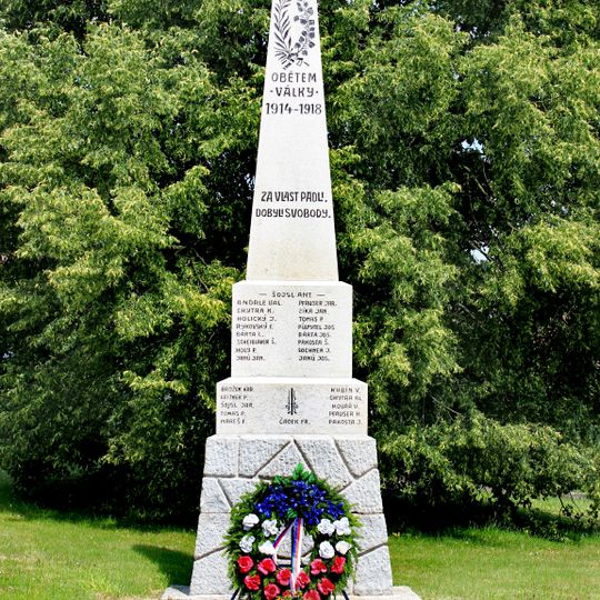 World War I memorial in Okrouhlá Radouň
