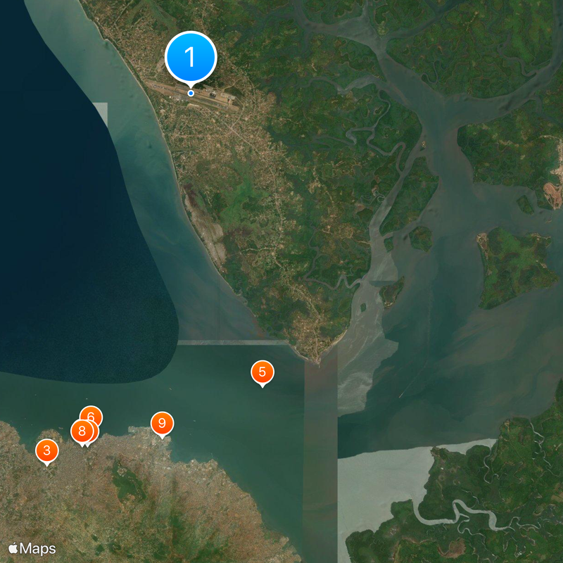 Lungi International Airport Map