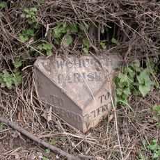 Milepost, 50m E jcn B4347, opp. The Croft