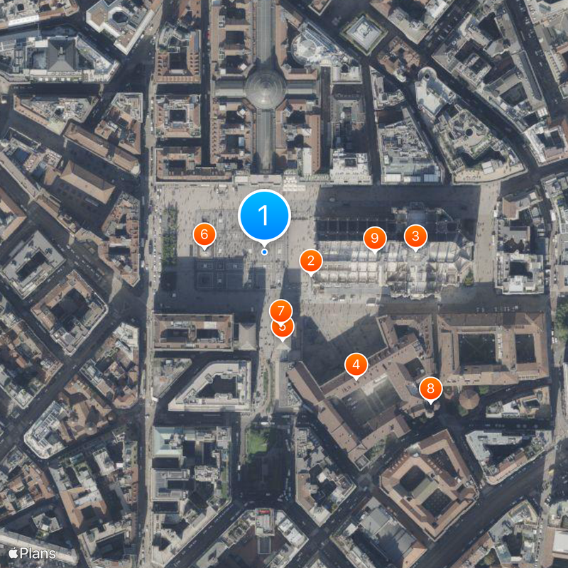 Piazza del Duomo Mapa