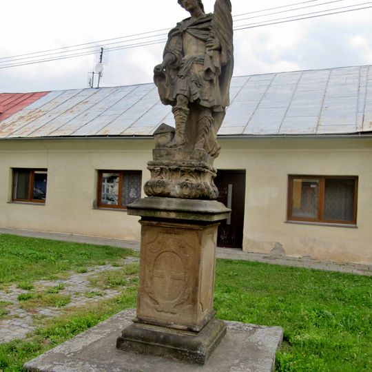 Socha svatého Floriána v ulici Plačkov v Holešově