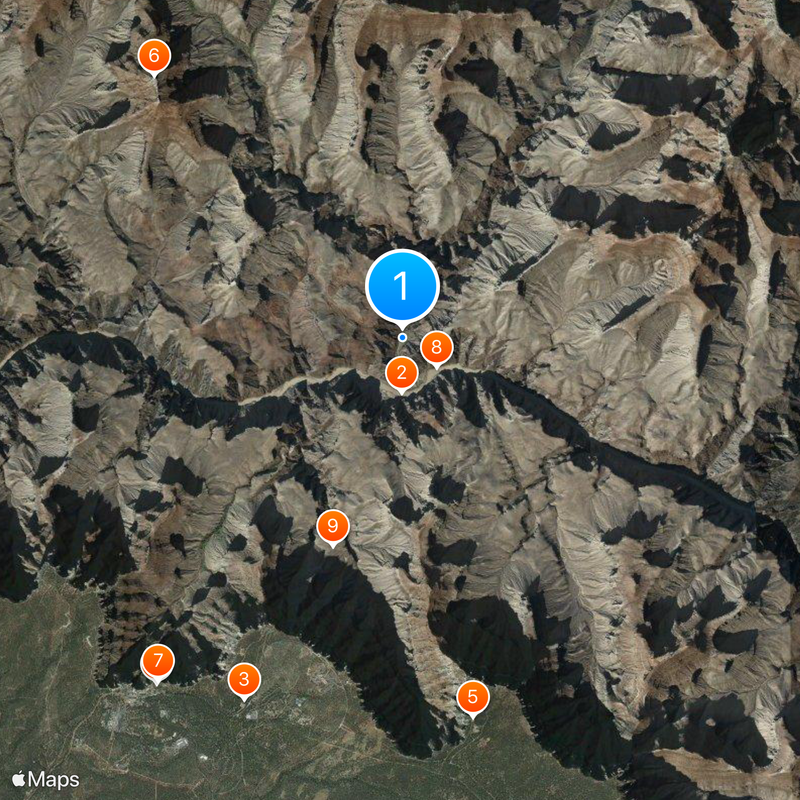 Phantom Ranch Map