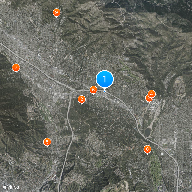 La Cañada Flintridge Mapa