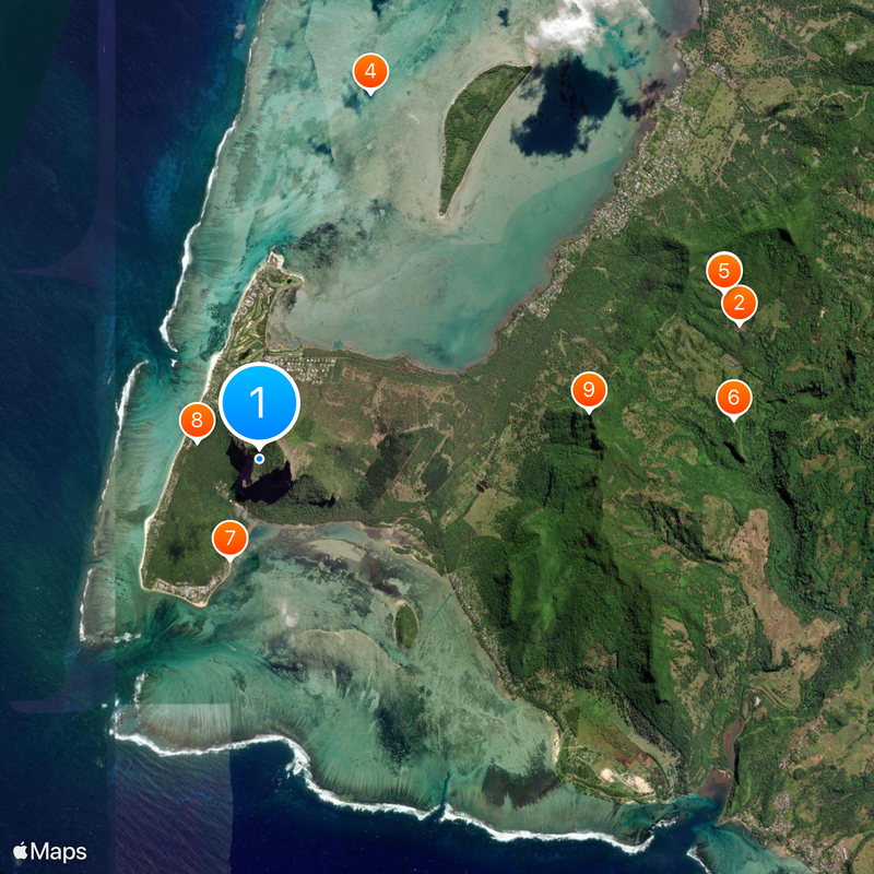 Le Morne Brabant Map