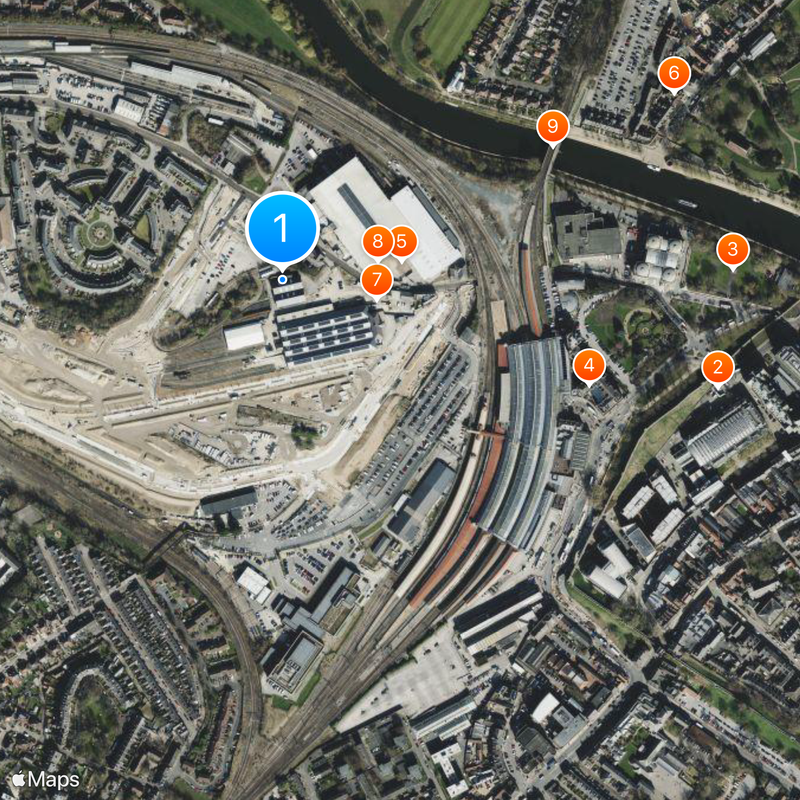 National Railway Museum Mapa