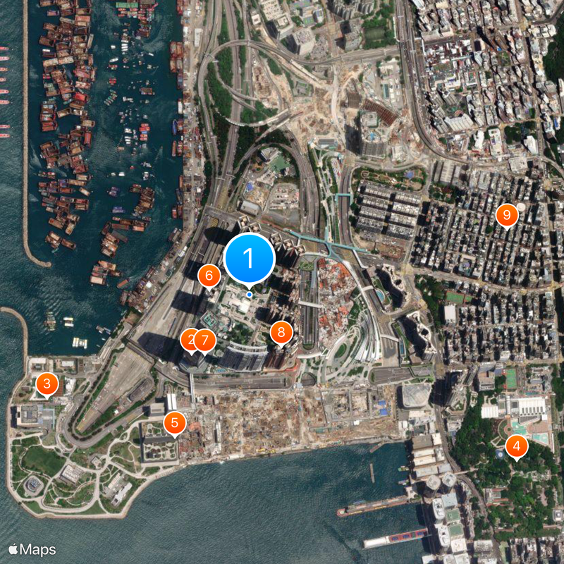 District culturel de West Kowloon Carte