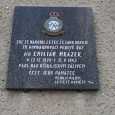 Plaque of Emilián Mrázek
