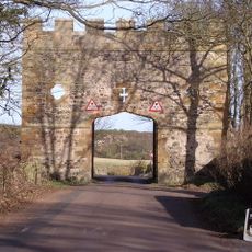 Gateway Spanning Road To North Of Craster Tower