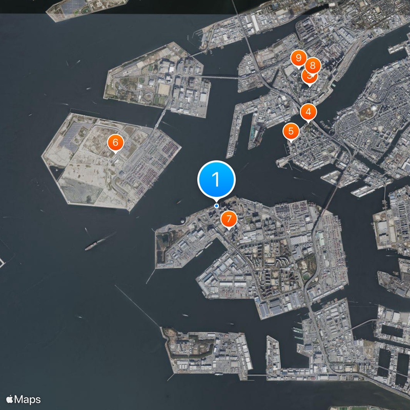 Cosmosquare Station Map