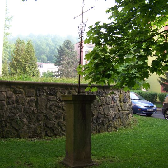 Wrought-iron cross from Tuchomyšl in Chlumec