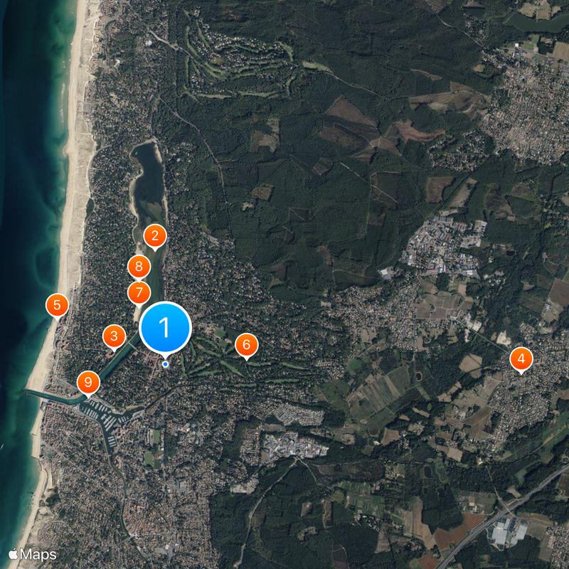 Soorts-Hossegor Map