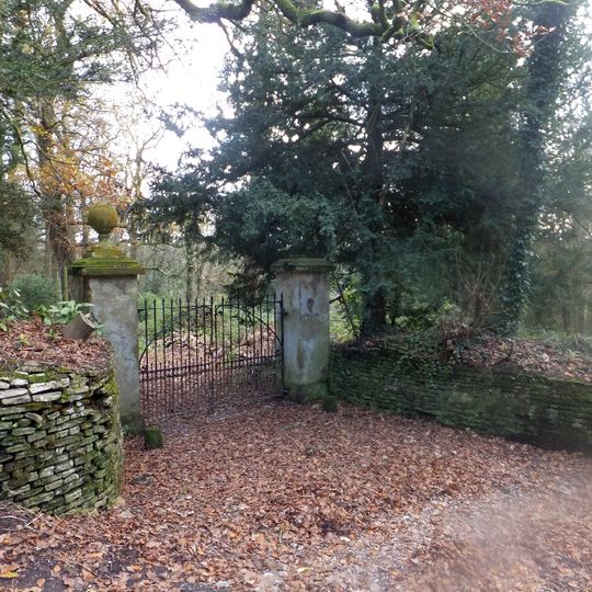 Gate Piers At The Entrance To The Drive To Tracery