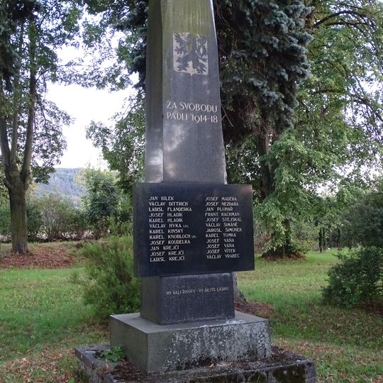 World War I memorial in Březina