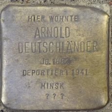 Stolperstein en memoria de Arnold Deutschländer