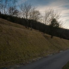 Steppenheidefläche über den Weinbergen