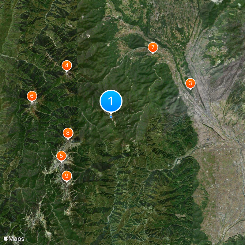 Mount Hōō Map