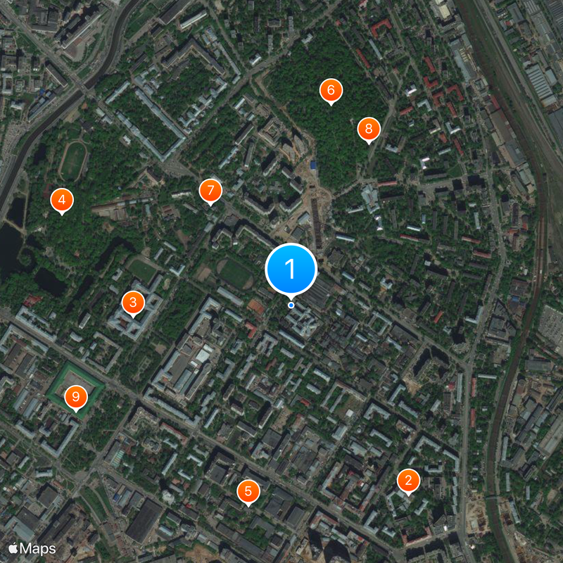 Lefortowo-Gefängnis Karte