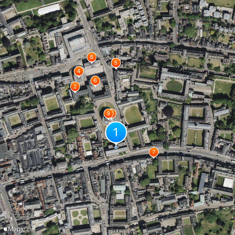 University Church of St Mary the Virgin Map