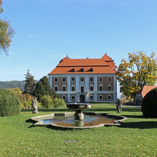 Fountain in Valeč castle park