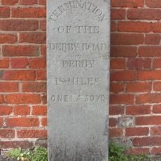 Marker Stone To Left Of Former St Marys Church Of England School