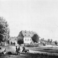 Rittergut und Gutspark Milstrich (Sachgesamtheit) Eichenweg 1, 3 (Herrenhaus Mittelstraße 1)