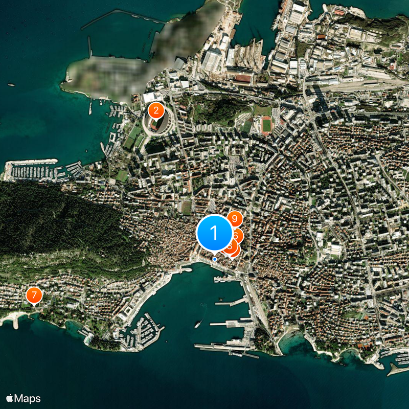 Diocletian's Palace Map