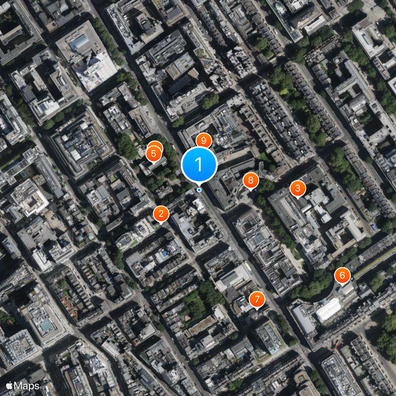 Tottenham Court Road Mapa
