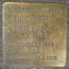 Stolperstein à la mémoire de Joseph Carlebach