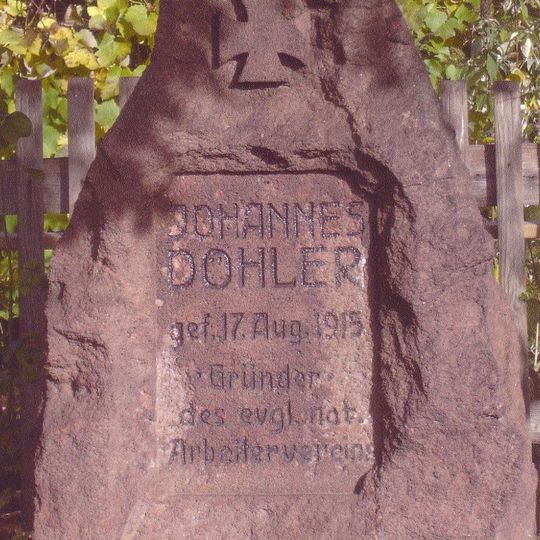 Döhler-Gedenkstein in der Kleingartenanlage Döhlergärten e. V. Pestweg