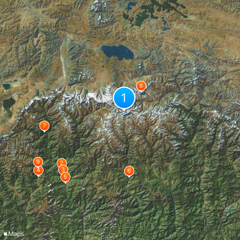 Gangkhar Puensum Mapa