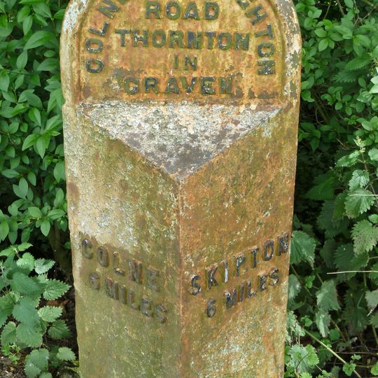 Milestone at SD 90874862 by Cam Lane turn